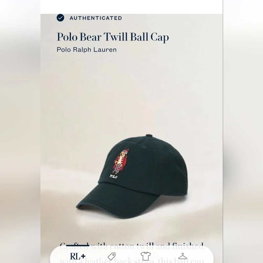 Polo Bear Twill Ball Cap
